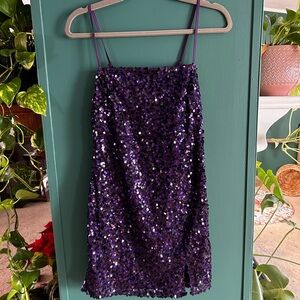 Target Wild Fable Purple Sequin Party Dress New With Tags